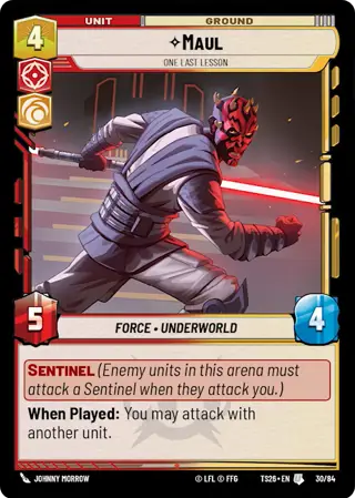 Maul, One Last Lesson