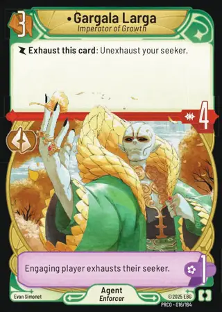 Gargala Larga, Imperator of Growth