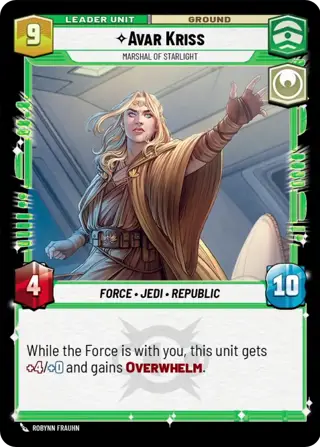 Avar Kriss, Marshal of Starlight