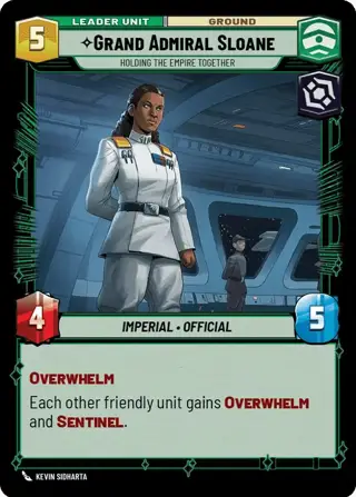 Grand Admiral Sloane, Holding The Empire Together