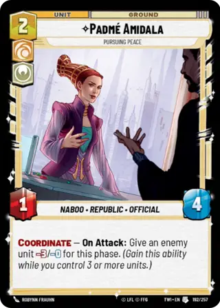 Padmé Amidala, Pursuing Peace
