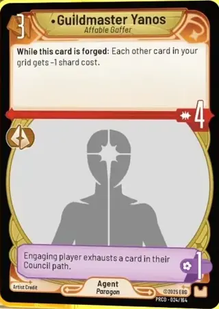 Guildmaster Yanos, Affable Gaffer