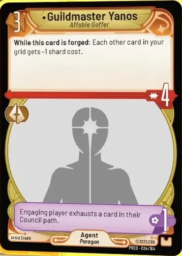 Guildmaster Yanos, Affable Gaffer