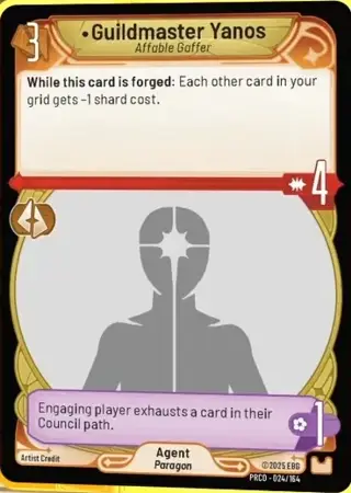Guildmaster Yanos, Affable Gaffer