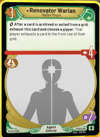 Renovator Warlan, Redev Mogul