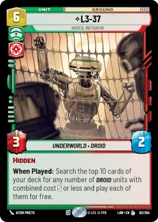 L3-37, Radical Instigator
