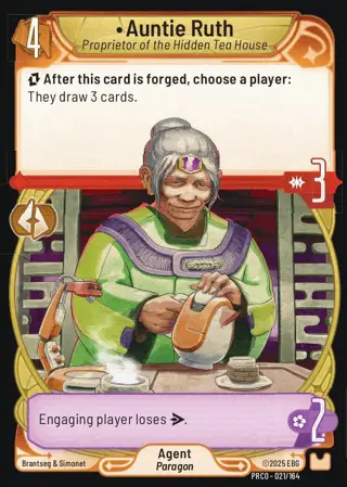 Auntie Ruth, Proprietor of the Hidden Tea House